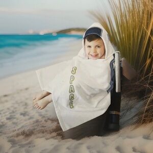 Trend Collector Astronaut Bath/Pool/Beach Hooded Poncho Towel - Super Soft